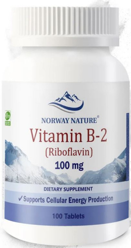 Vitamin B-2 (Riboflavin) 100 мг 100 таблеток (Norway Nature)