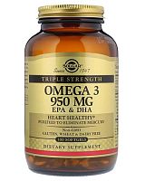 Omega-3 950 mg EPA & DHA Triple Strength 100 капс (Solgar)