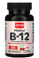 Methyl B-12 (Метил B-12) вишня 500 мкг 100 жевательных пастилок (Jarrow Formulas)