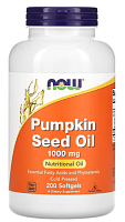Pumpkin Seed Oil (Масло семян тыквы) 1000 мг 200 гелевых капсул (NOW)
