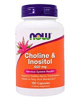 Choline & Inositol 500 мг 100 капс (NOW)