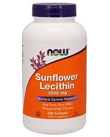 Sunflower Lecithin 1200 мг 200 капс (NOW)