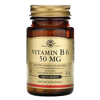 Vitamin B6 (Витамин B6) 50мг 100 таблеток (Solgar)
