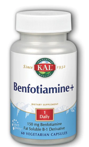 Benfotiamine+ (Бенфотиамин+) 150 мг 60 капсул (KAL)