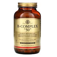B-COMPLEX "50" (Комплекс витаминов В "50") 250 капсул (Solgar)