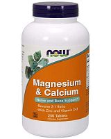 Calcium & Magnesium 250 табл (NOW)