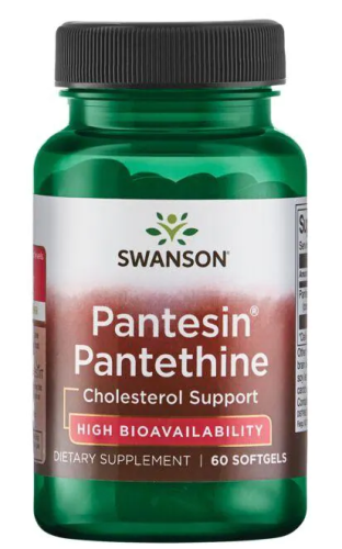 Pantesin Pantethine (Пантезин Пантетин) 300 мг 60 гелевых капсул (Swanson)