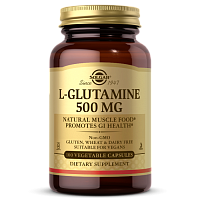 L-Glutamine 500 мг (L-Глютамин) 100 капсул (Solgar)