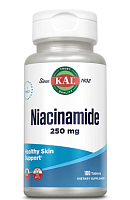 Niacinamide (Ниацинамид) 250 мг 100 таблеток (KAL)