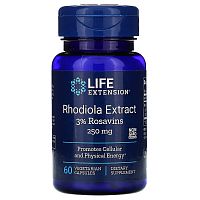 Rhodiola Extract (Родиола) 250 мг 60 капсул (Life Extension)
