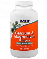 Calcium & Magnesium with Vitamin D-3 and Zinc 240 softgel (NOW)