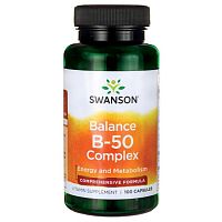 Balance B-50 Complex (Витамины группы В) 100 капсул (Swanson)