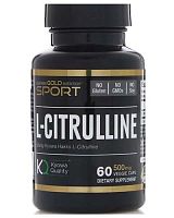 L-Citrulline 500 mg 60 капс (California Gold Nutrition)
